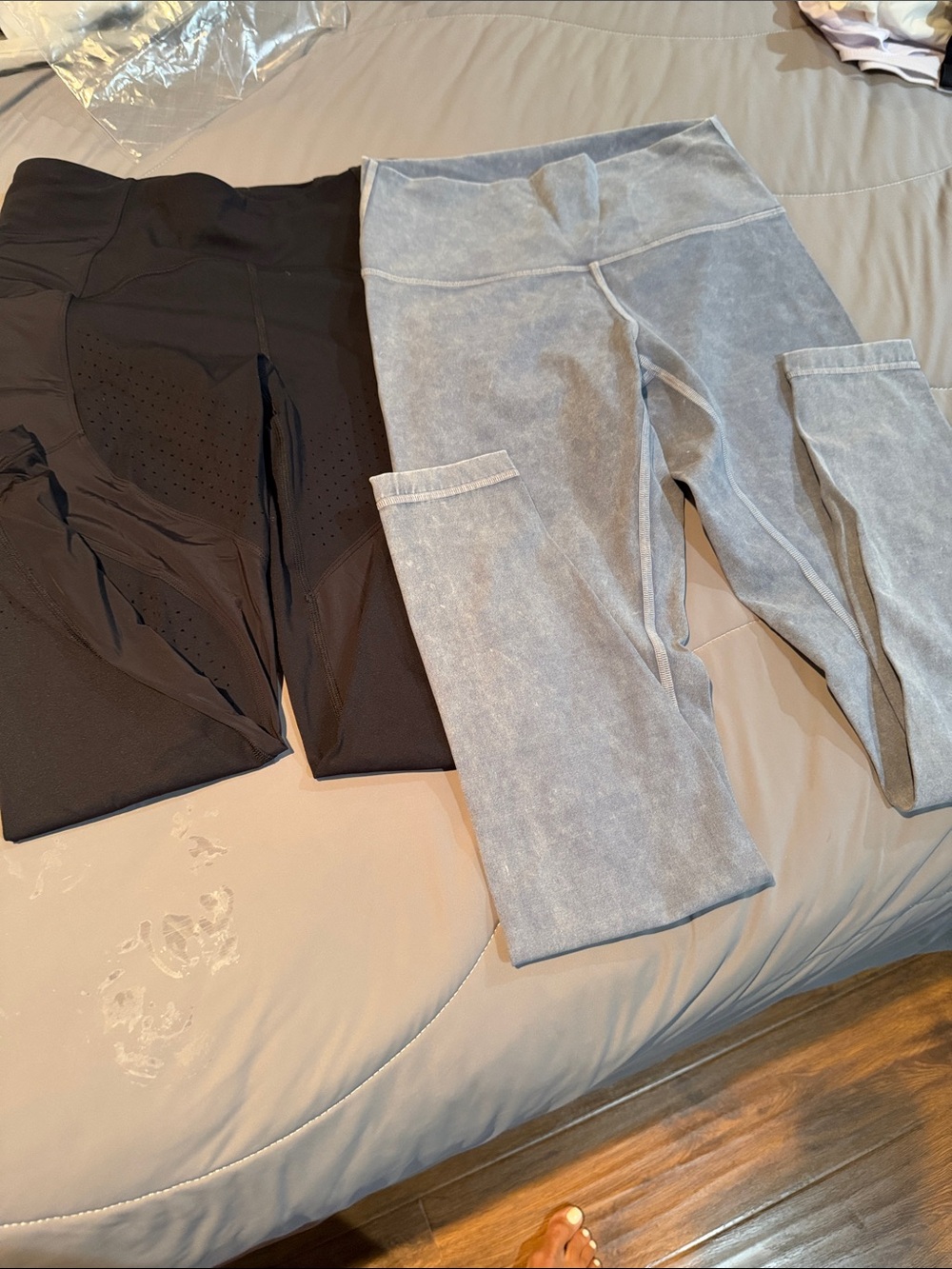lululemon athletica Black and Light Gray Leggings Duo